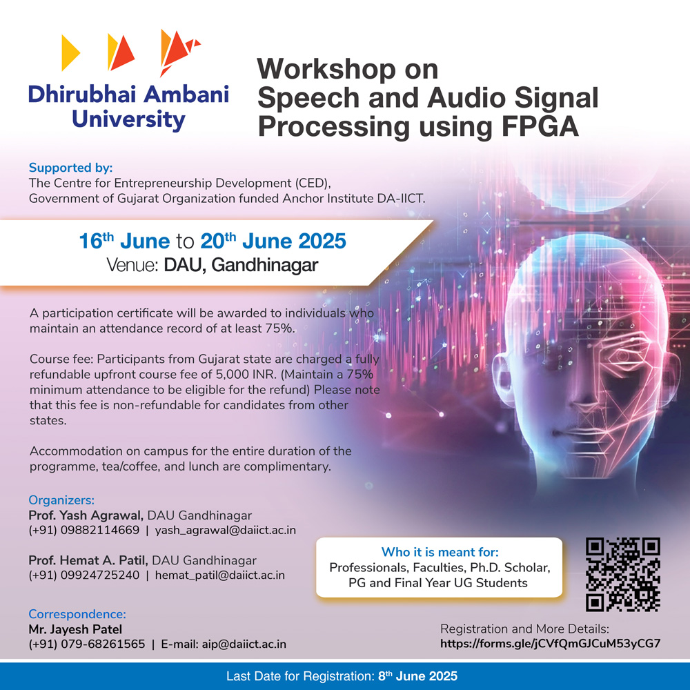 Workshop on Speech and Audio Signal Processing using FPGA