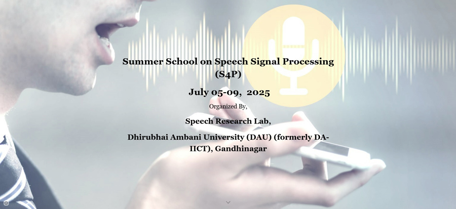 Summer School on Speech Signal Processing (S4P) 2025