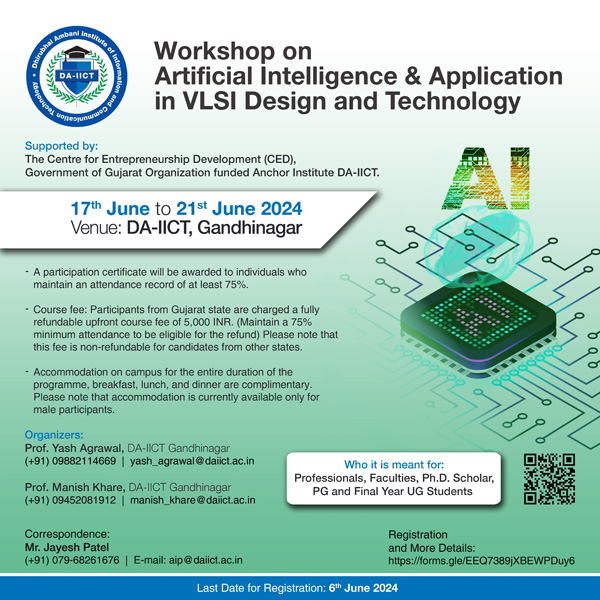 Workshop on Artificial Intelligence and its Applications in VLSI Design