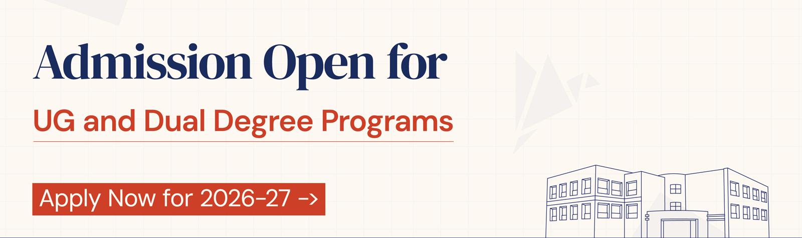 Admissions Open for all programs