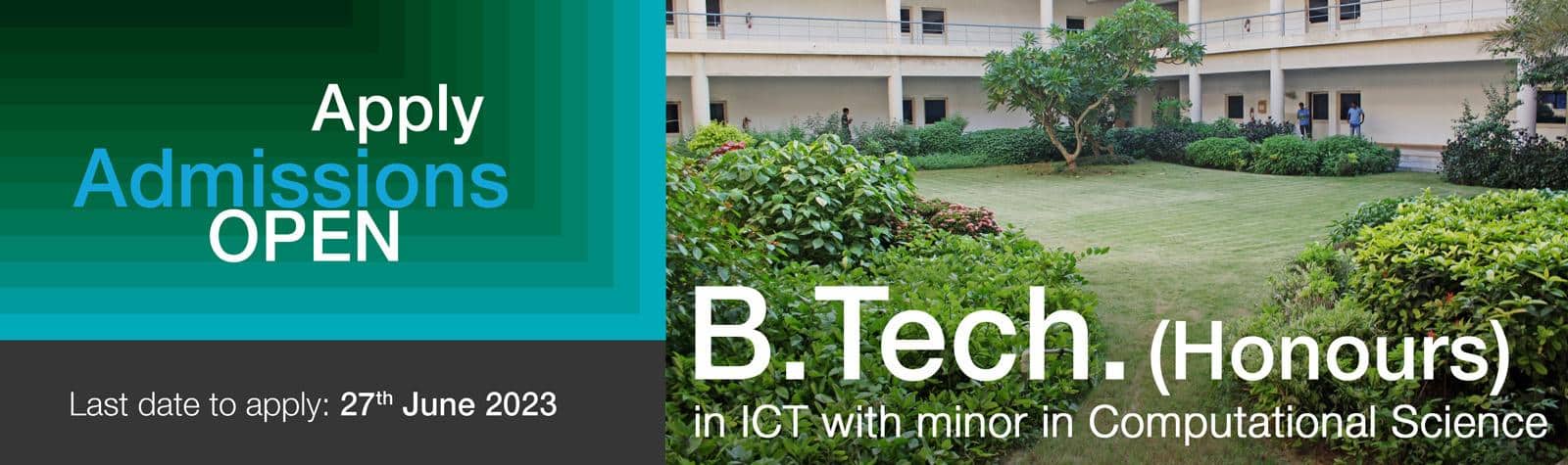 B.Tech. (Honours) in ICT with minor in CS_April_2023