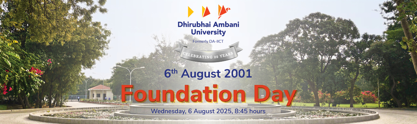 Dhirubhai Ambani University is celebrating 25 years of Academic Excellence
