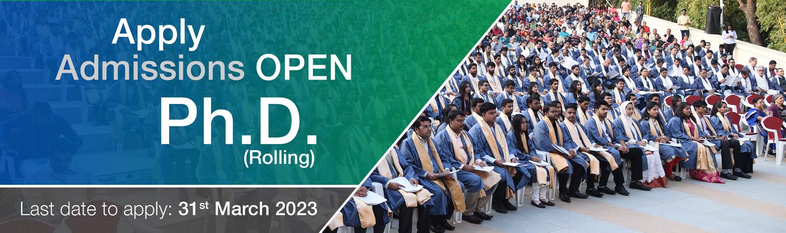Ph.D. (Rolling) Admissions-2023